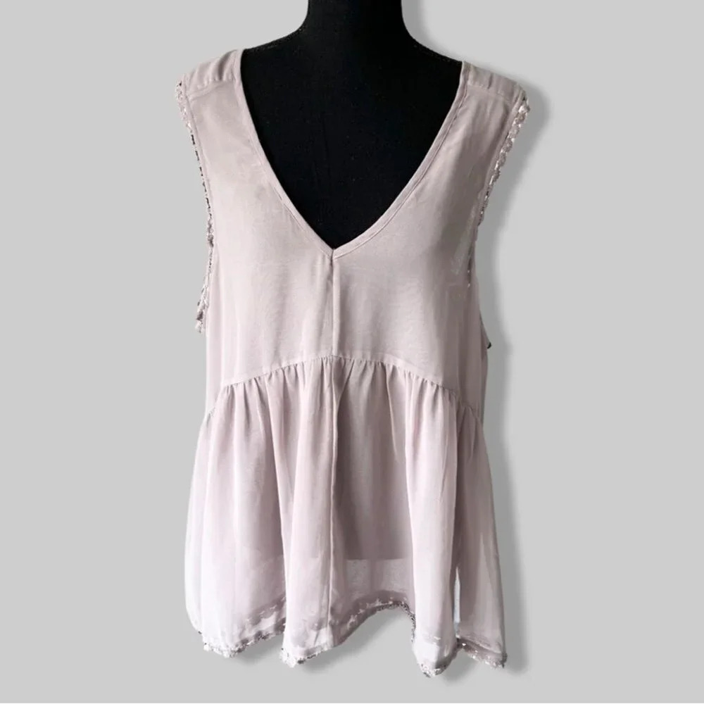 ONE TEASPOON Milky Rise Flared Loose Fit Top Blouse
